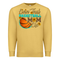 Antique Gold livin' that basketball mom life Premium Sweatshirt - HRA Design Shop