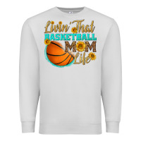 Dove Grey livin' that basketball mom life Premium Sweatshirt - HRA Design Shop