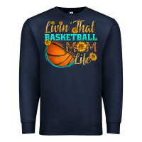 Navy livin' that basketball mom life Premium Sweatshirt - HRA Design Shop