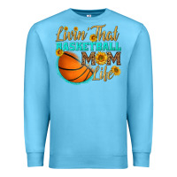 Ocean Blue livin' that basketball mom life Premium Sweatshirt - HRA Design Shop