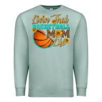 Seafoam livin' that basketball mom life Premium Sweatshirt - HRA Design Shop