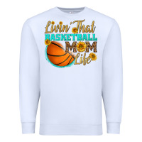 White livin' that basketball mom life Premium Sweatshirt - HRA Design Shop