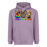 Lavender peace love  coffee Heavyweight Hoodie - Zillion Design Studio