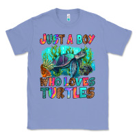 Colony Blue just a boy who loves turtles Classic Tee - RanaPortraitStore