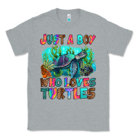 Heather Grey just a boy who loves turtles Classic Tee - RanaPortraitStore
