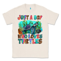 Natural just a boy who loves turtles Classic Tee - RanaPortraitStore