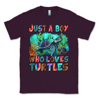 Plum just a boy who loves turtles Classic Tee - RanaPortraitStore
