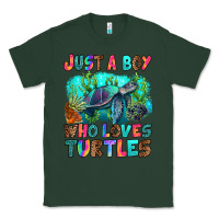 Sports Green just a boy who loves turtles Classic Tee - RanaPortraitStore