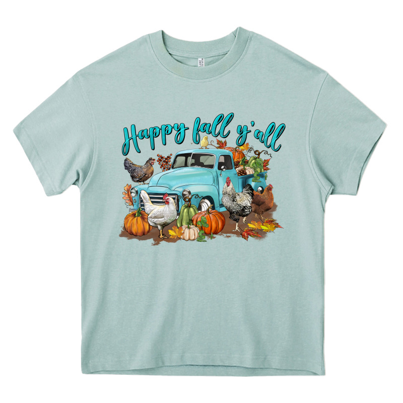 Happy Fall Y'all Heavy Core Tee by LillyAllenDesigns | Teevron