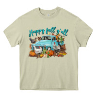 Mossy Happy Fall Y'all Heavy Core Tee - LillyAllenDesigns