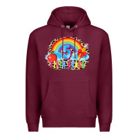 Burgundy back to school 5 3200x2400 Premium Hoodie - AdoDesignShop