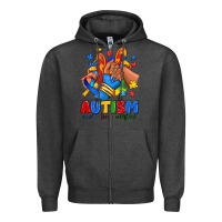 Charcoal Heather Autism accept love understand afro girl sneakers Zipper Hoodie - RanaPortraitStore