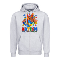 Heather Grey Autism accept love understand afro girl sneakers Zipper Hoodie - RanaPortraitStore