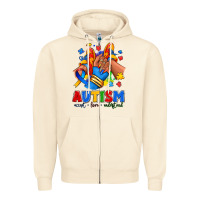 Sandshell Autism accept love understand afro girl sneakers Zipper Hoodie - RanaPortraitStore