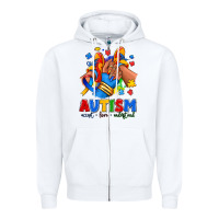 White Autism accept love understand afro girl sneakers Zipper Hoodie - RanaPortraitStore