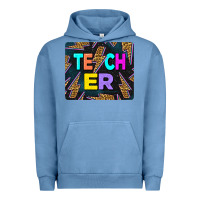 Pigment Pebble Blue Teacher Flash Urban Hoodie - LillyAllenDesigns