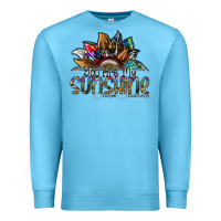 Ocean Blue you are my sunshine autism awareness Premium Sweatshirt - SublimationCraftShop
