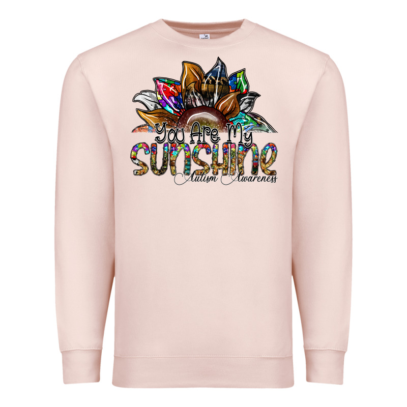 You Are My Sunshine Autism Awareness Premium Sweatshirt by SublimationCraftShop | Teevron