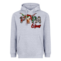 Heather Grey papa claus Heavyweight Hoodie - RanaPortraitStore
