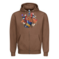 Chestnut Baseball afro girl sneakers Zipper Hoodie - RanaPortraitStore