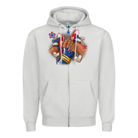Dove Grey Baseball afro girl sneakers Zipper Hoodie - RanaPortraitStore
