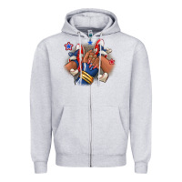 Heather Grey Baseball afro girl sneakers Zipper Hoodie - RanaPortraitStore