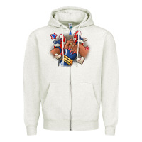 Oatmeal Heather Baseball afro girl sneakers Zipper Hoodie - RanaPortraitStore