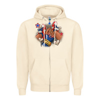 Sandshell Baseball afro girl sneakers Zipper Hoodie - RanaPortraitStore