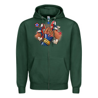 Sports Green Baseball afro girl sneakers Zipper Hoodie - RanaPortraitStore