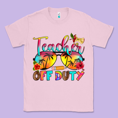 Teacher Off Duty Classic Tee Designed By Ranaportraitstore