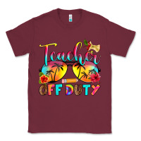 Burgundy teacher off duty Classic Tee - RanaPortraitStore