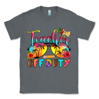 Charcoal Heather teacher off duty Classic Tee - RanaPortraitStore