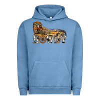 Pigment Pebble Blue howdy killer Urban Hoodie - NancyCooperArtShop