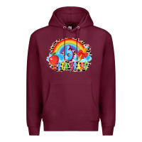 Burgundy back to school 6 3200x2400 Premium Hoodie - AdoDesignShop