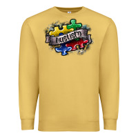 Antique Gold austism Premium Sweatshirt - SublimationCraftShop