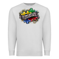 Dove Grey austism Premium Sweatshirt - SublimationCraftShop