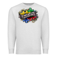 Oatmeal Heather austism Premium Sweatshirt - SublimationCraftShop