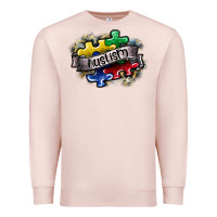 Pale Pink austism Premium Sweatshirt - SublimationCraftShop