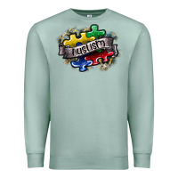 Seafoam austism Premium Sweatshirt - SublimationCraftShop