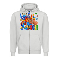 Dove Grey Be a kind sole Autism afro girl sneakers Zipper Hoodie - RanaPortraitStore