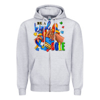 Heather Grey Be a kind sole Autism afro girl sneakers Zipper Hoodie - RanaPortraitStore