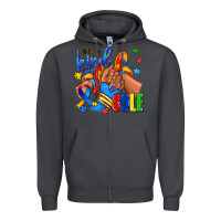 Smoke Be a kind sole Autism afro girl sneakers Zipper Hoodie - RanaPortraitStore