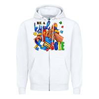 White Be a kind sole Autism afro girl sneakers Zipper Hoodie - RanaPortraitStore
