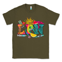 Army Green lpn summer Classic Tee - RanaPortraitStore