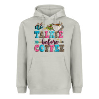 Moon Dust no talkie before coffee Heavyweight Hoodie - Zillion Design Studio