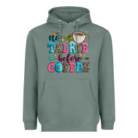 Sage no talkie before coffee Heavyweight Hoodie - Zillion Design Studio