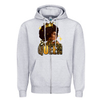 Birthday Queen Afro Girl Zipper Hoodie | Teevron