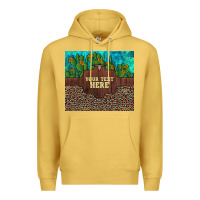 Antique Gold preview custom cactus and sunflowers leopard turquoise Premium Hoodie - Artiststas