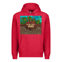 Cardinal preview custom cactus and sunflowers leopard turquoise Premium Hoodie - Artiststas