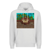 Dove Grey preview custom cactus and sunflowers leopard turquoise Premium Hoodie - Artiststas